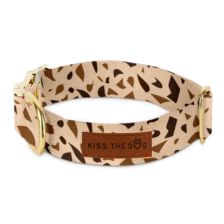 Kutya nyakörv arany kiegészítőkkel – GoldenTerra