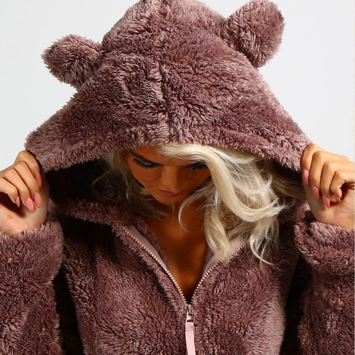 Szuperpuha plüss overáll macifülökkel - BearHug