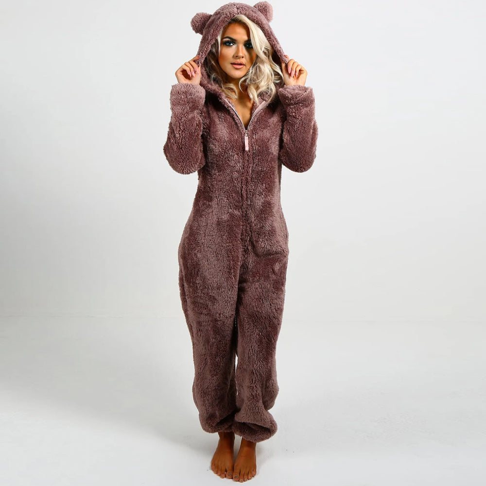 Szuperpuha plüss overáll macifülökkel - BearHug