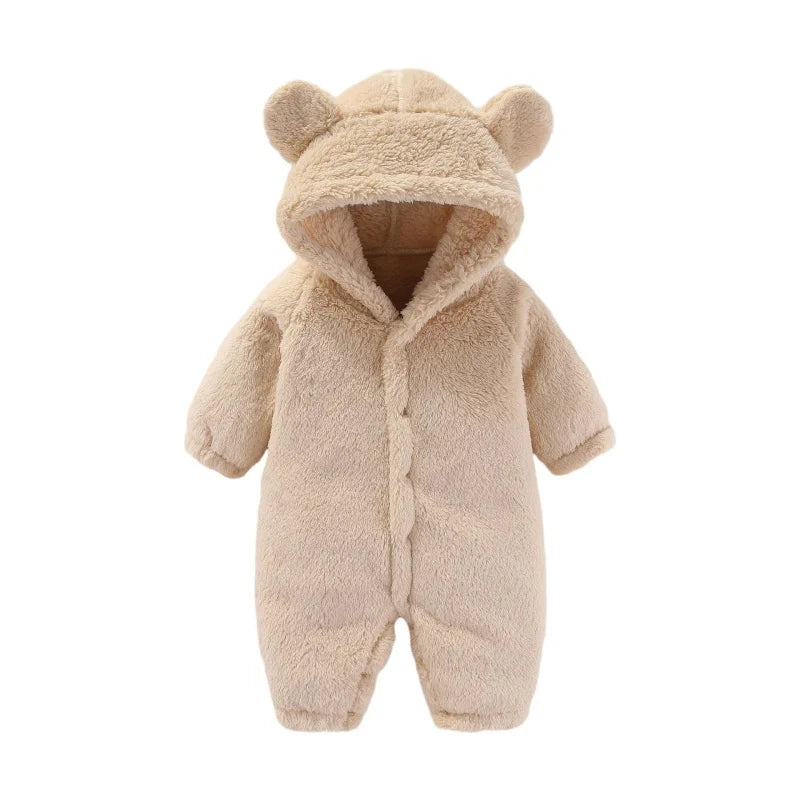 Meleg Teddy Babaöltöny Fülekkel – Maximális Fleece Kényelem Gyerekeknek