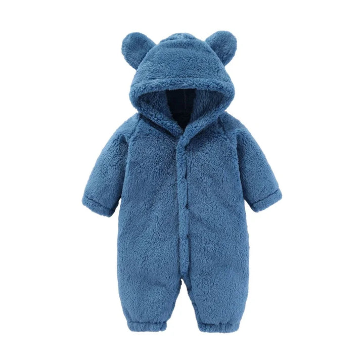 Meleg Teddy Babaöltöny Fülekkel – Maximális Fleece Kényelem Gyerekeknek