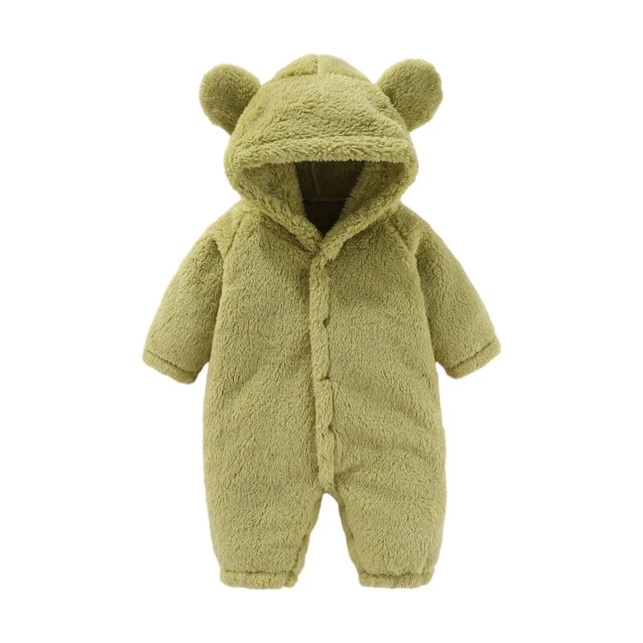 Meleg Teddy Babaöltöny Fülekkel – Maximális Fleece Kényelem Gyerekeknek
