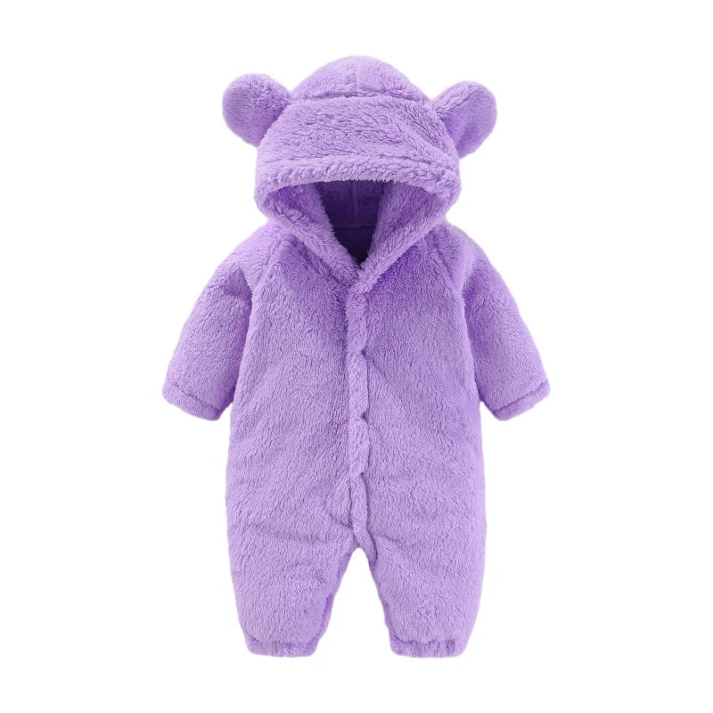Meleg Teddy Babaöltöny Fülekkel – Maximális Fleece Kényelem Gyerekeknek
