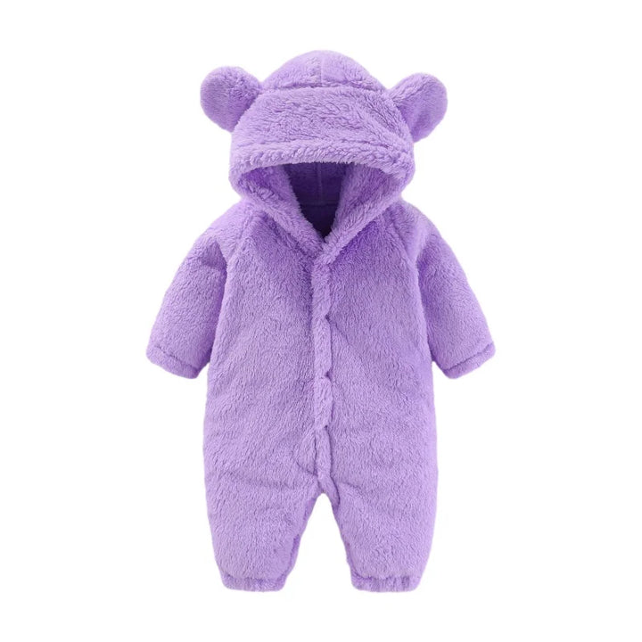 Meleg Teddy Babaöltöny Fülekkel – Maximális Fleece Kényelem Gyerekeknek