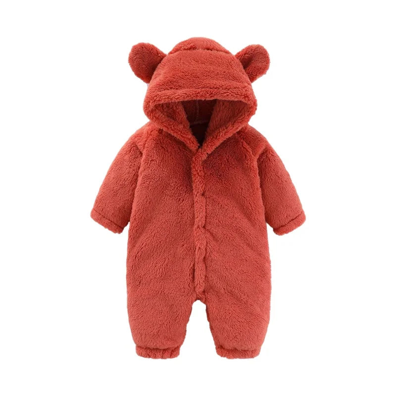 Meleg Teddy Babaöltöny Fülekkel – Maximális Fleece Kényelem Gyerekeknek