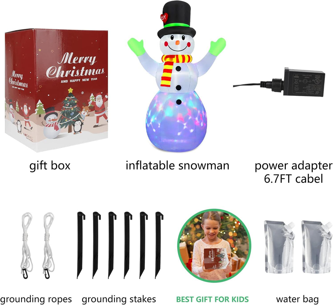 Felfújható Világító Hóember (213 cm) - Lotte
