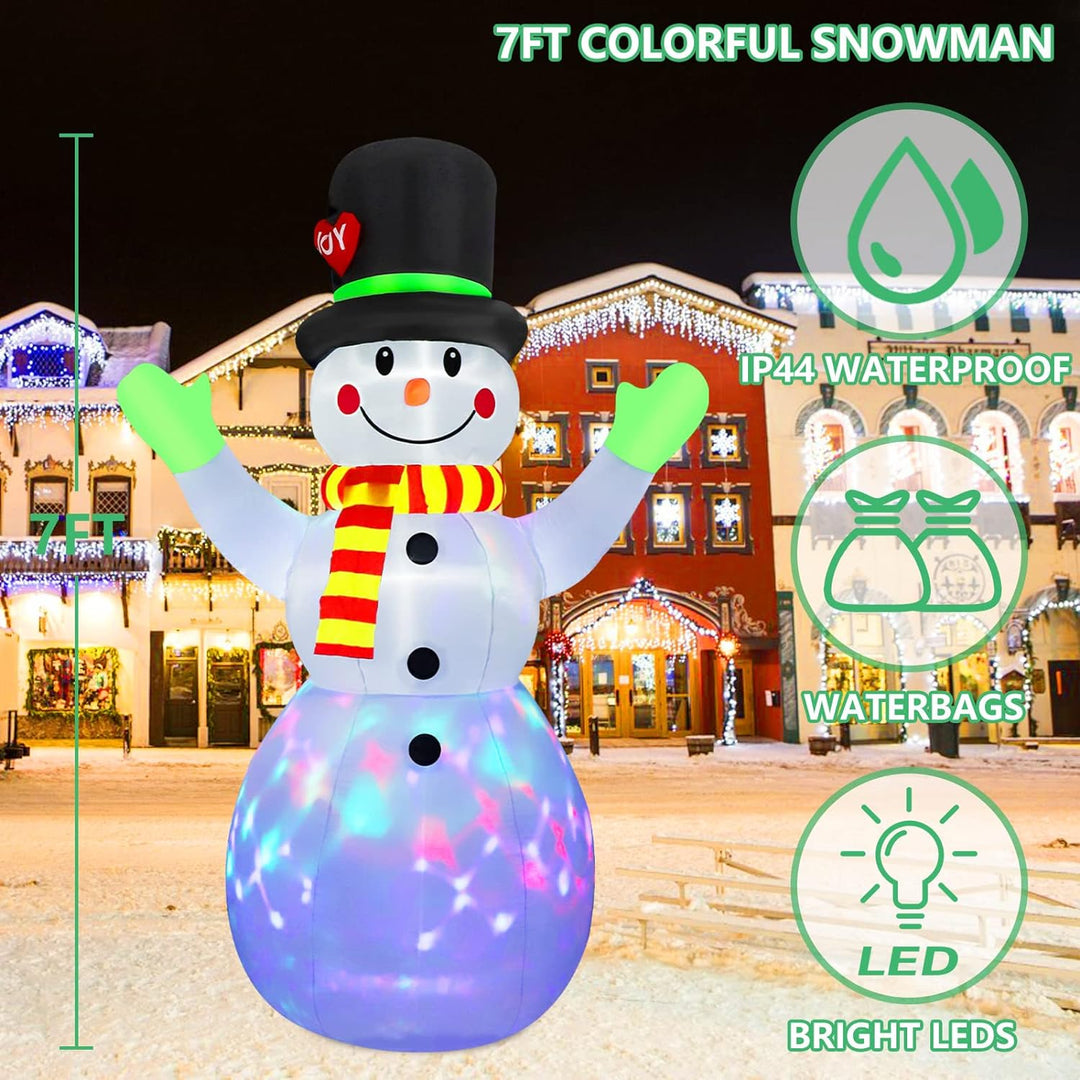 Felfújható Világító Hóember (213 cm) - Lotte