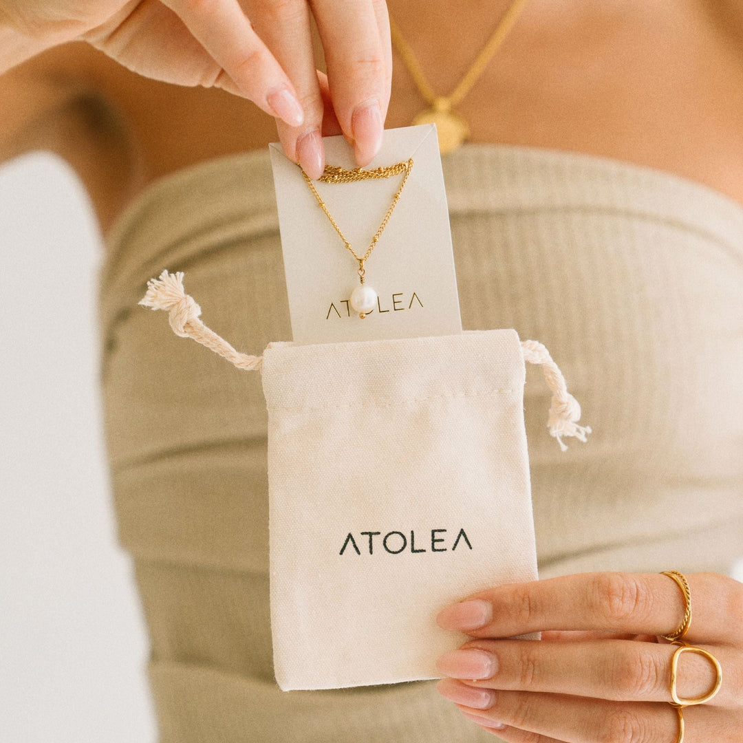 Barokk Gyöngy Medál Nyaklánc - Anisa