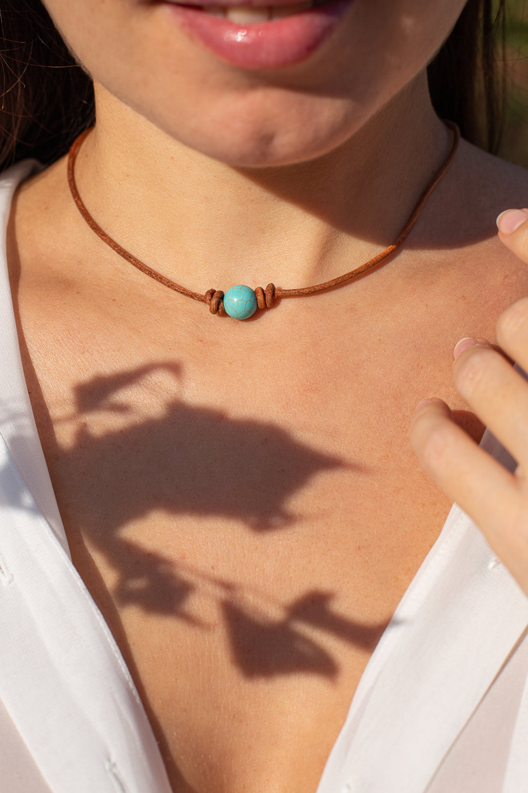 Értékes Türkiz Choker Nyaklánc - Calista