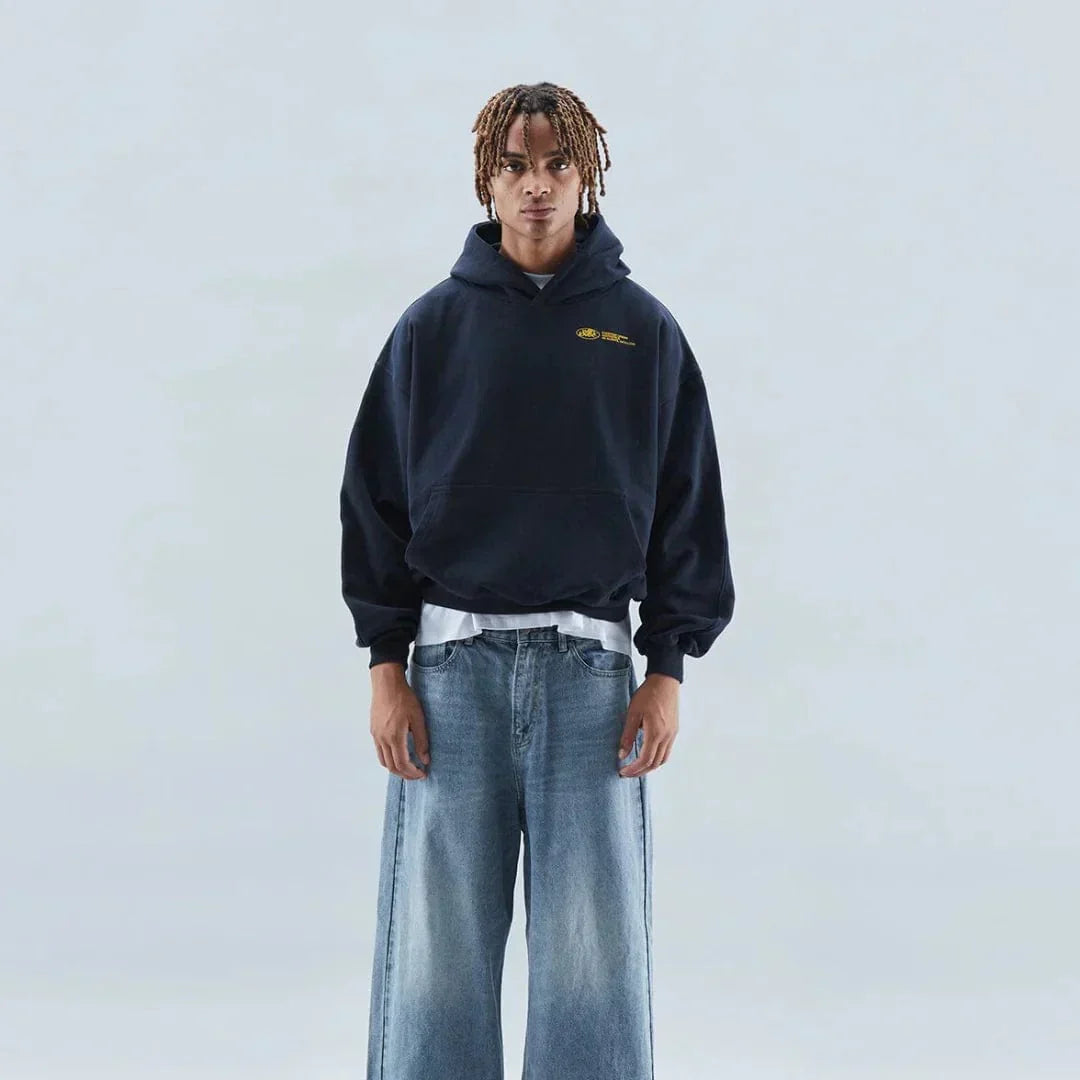 Puha őszi kapucnis pulóver hátul nyomtatott – Love