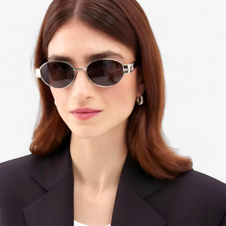 Hölgymodel napellenző UV-védelemmel és stílusos acetát kerettel – Narella