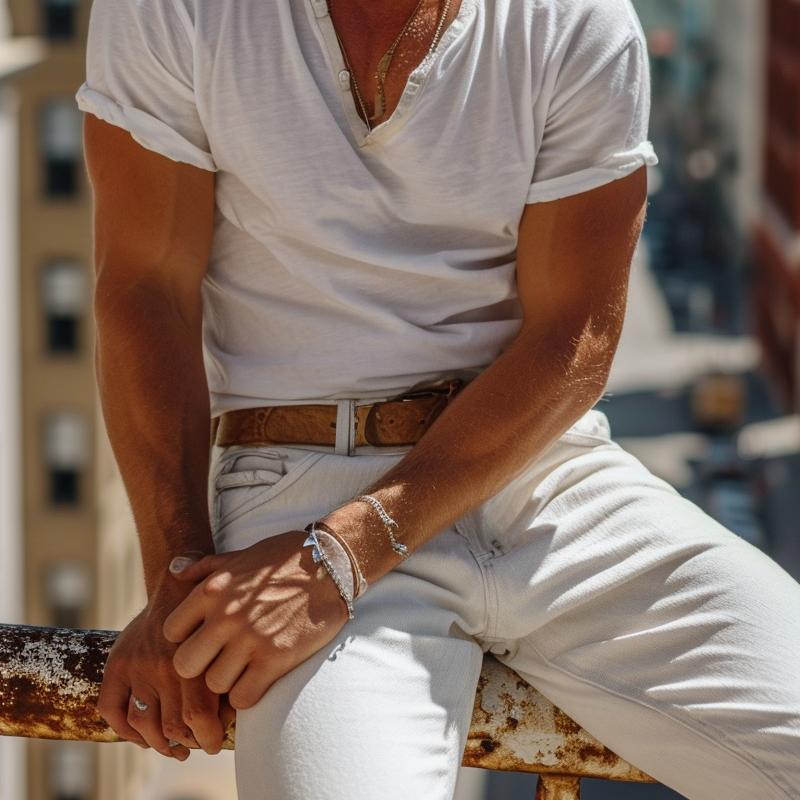 Casual Henley Galléros Henley póló Rövid Ujjú – Nico