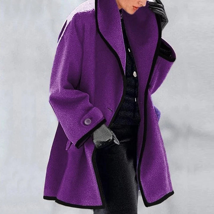 Meleg téli gyapjú női trench coat - Emma