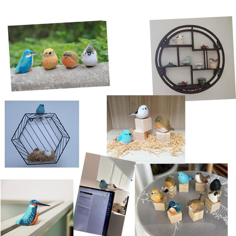 Kézműves Fa Madarak - AuriBirds