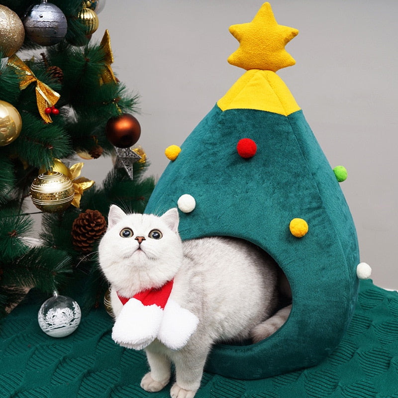 Karácsonyi fa Macskaágy - FestivePurr