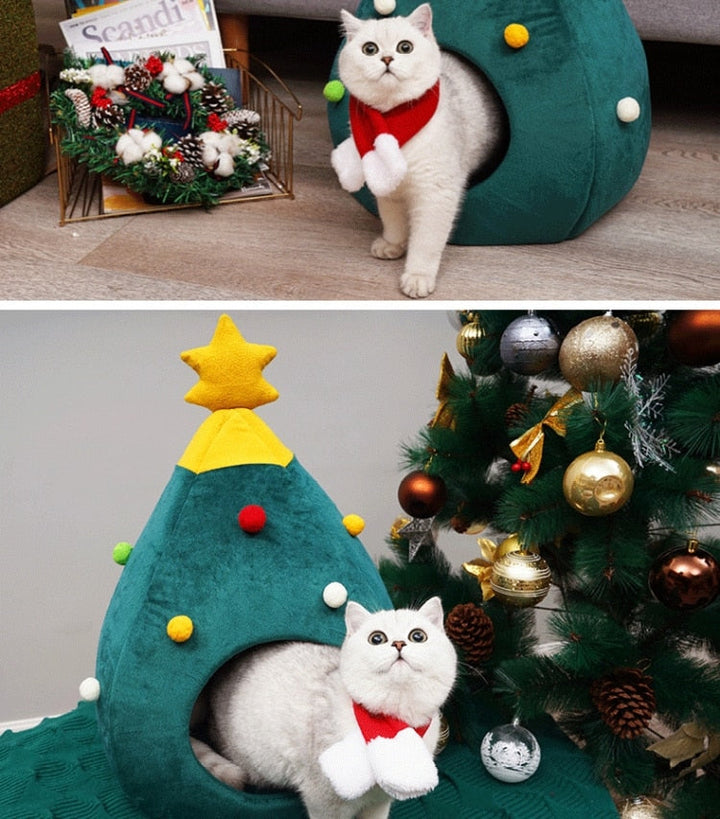 Karácsonyi fa Macskaágy - FestivePurr