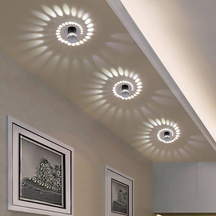 Modern LED Spirálizzó - LumoSpiral