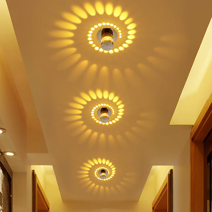 Modern LED Spirálizzó - LumoSpiral