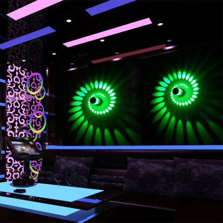 Modern LED Spirálizzó - LumoSpiral