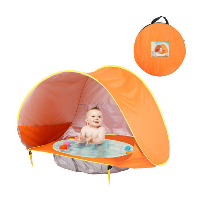 Babytábor UV-védelemmel és Mini Medence – SunShell