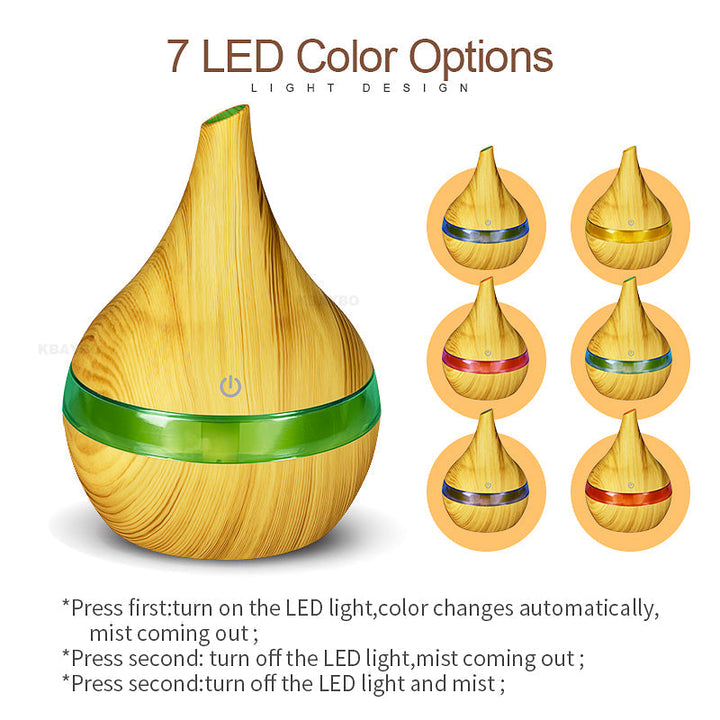 Párásító illatot szóró LED világítással - AromaGlow