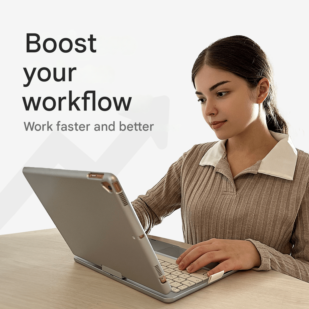 Vezeték nélküli 360°-ban forgatható billentyűzet - KeySpin borító