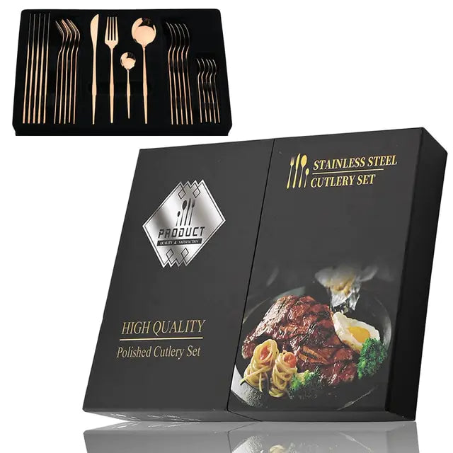 24 darabos RVS Evőeszközkészlet – Aurinox