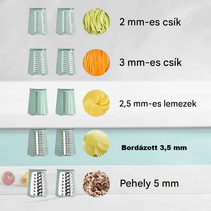 Többfunkciós Konyhai Reszelő és Aprító - SliceMaster