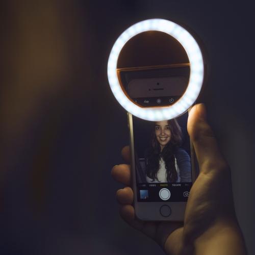 Hordozható Selfie Gyűrűlámpa - GlowSnap