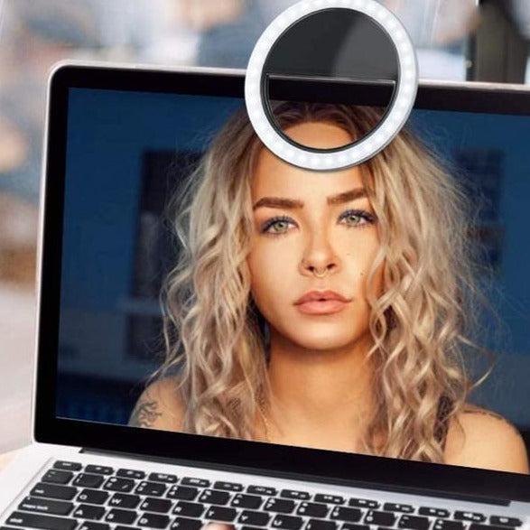 Hordozható Selfie Gyűrűlámpa - GlowSnap