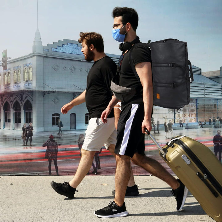 Átalakítható PU bőrből készült ruházati duffel – Kézipoggyász hétvégi edzőtáska