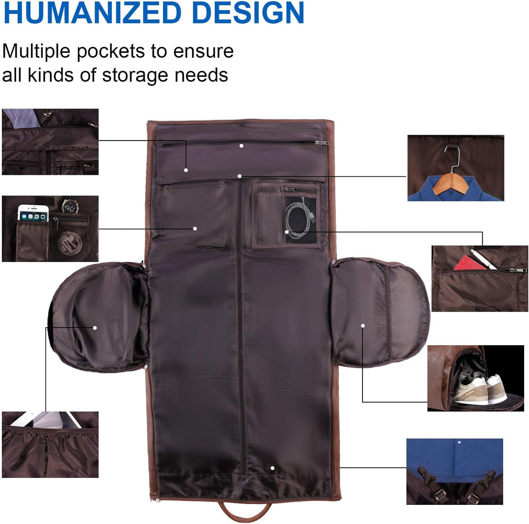 Átalakítható PU bőrből készült ruházati duffel – Kézipoggyász hétvégi edzőtáska