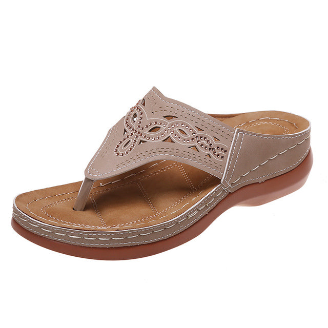 Ortopédiai Masszázs Papucs Wedge Talppal – Soraya