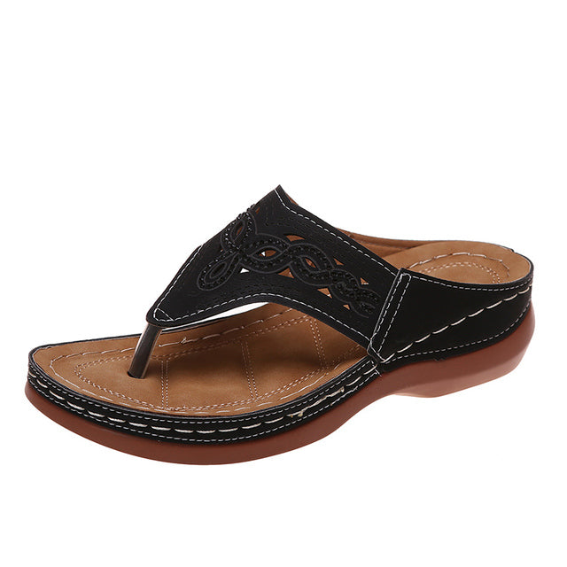 Ortopédiai Masszázs Papucs Wedge Talppal – Soraya