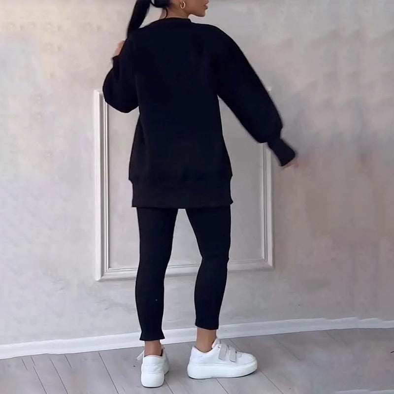 Casual Női Sweatshirt és Legging Szett - Elena