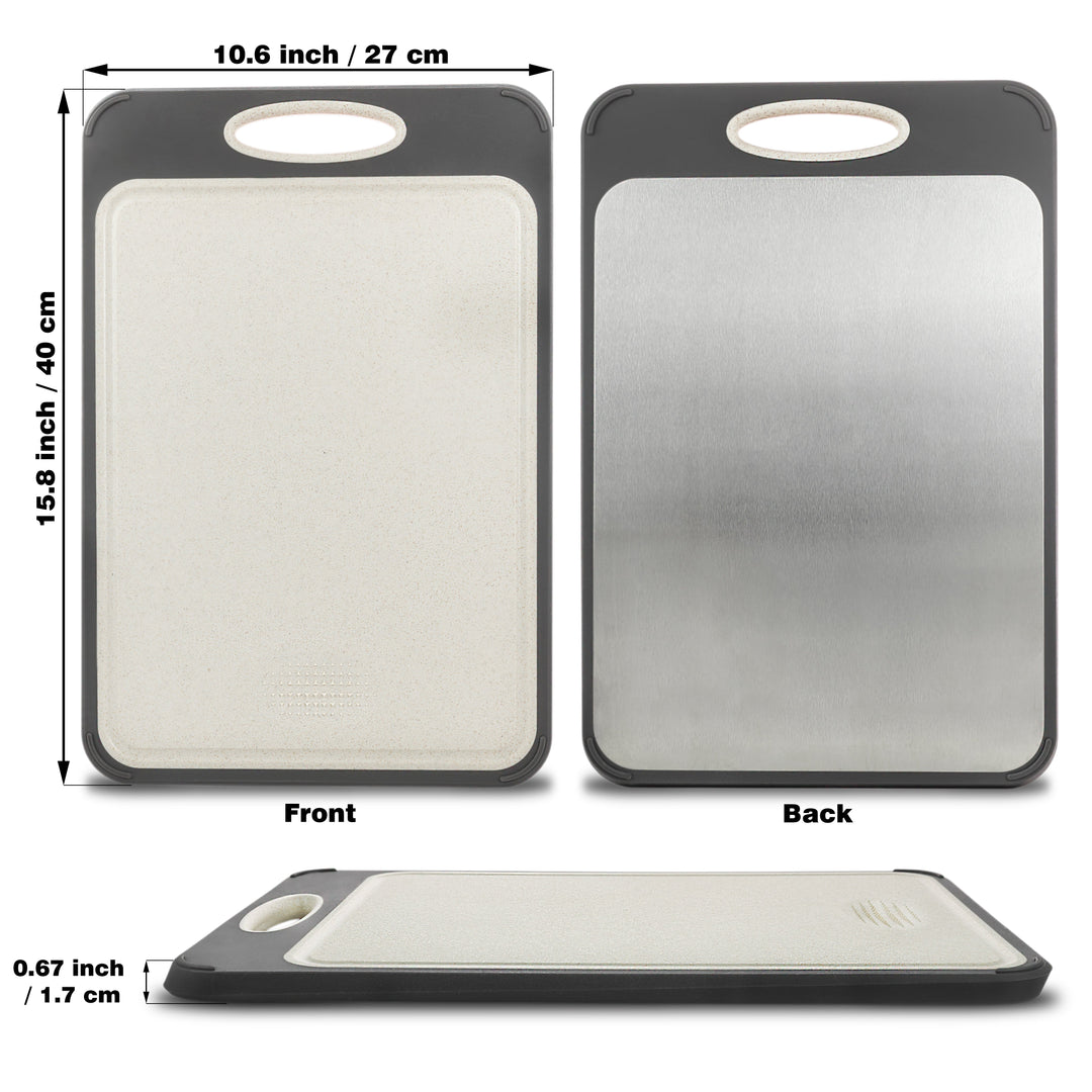 Higiénikus rozsdamentes acél vágódeszka - SteelSafe