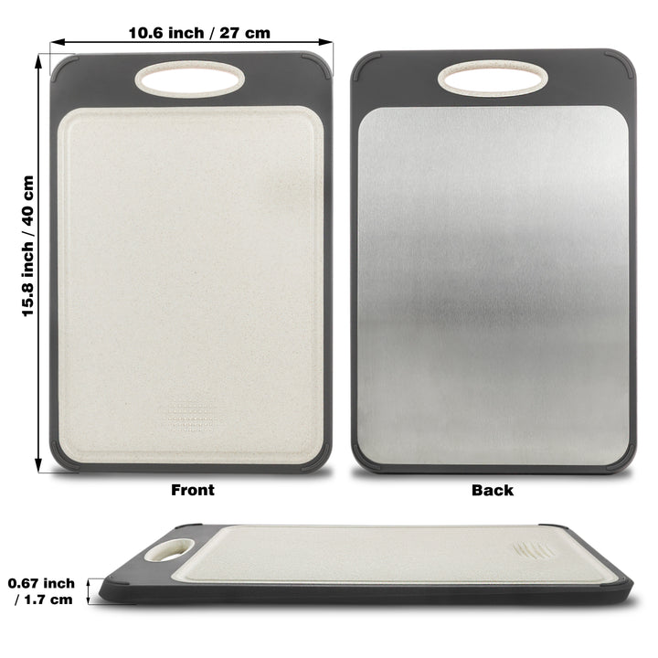 Higiénikus rozsdamentes acél vágódeszka - SteelSafe