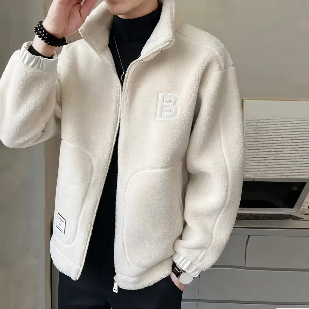 Férfi Fleece Zsákos Kabát Magas Gallérral – Milan