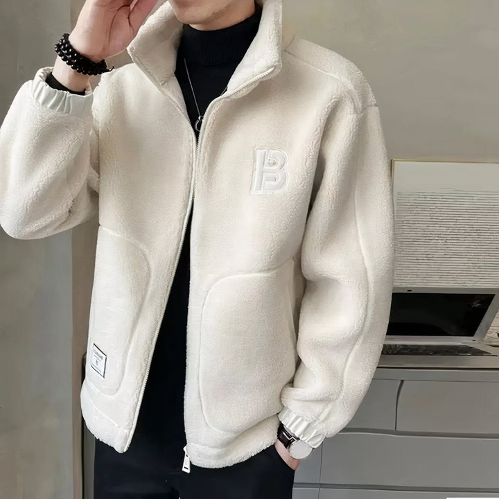 Férfi Fleece Zsákos Kabát Magas Gallérral – Milan