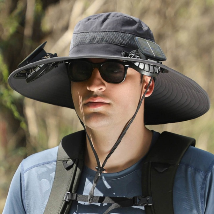 Napenergiás sapka ventilátorral és UV-védelemmel - SolarCool VentiHut