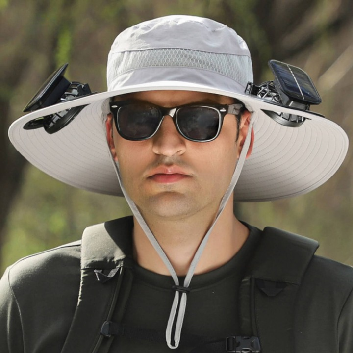 Napenergiás sapka ventilátorral és UV-védelemmel - SolarCool VentiHut