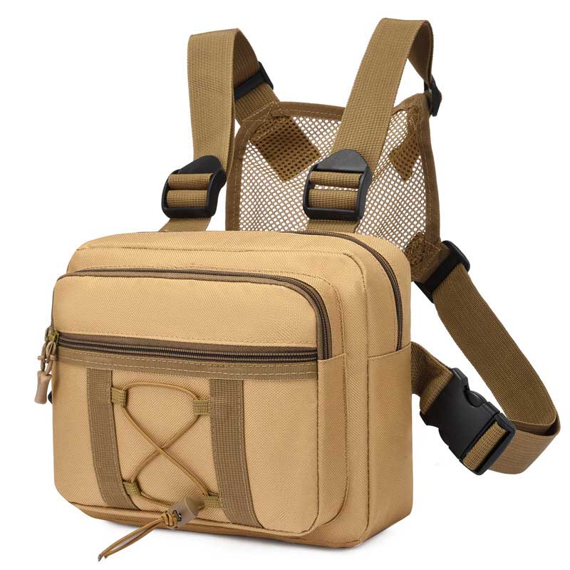 Tartós Taktikai Mellkasi Tartó Táska – Vízálló, Többzsebes Kültéri Felszerelés