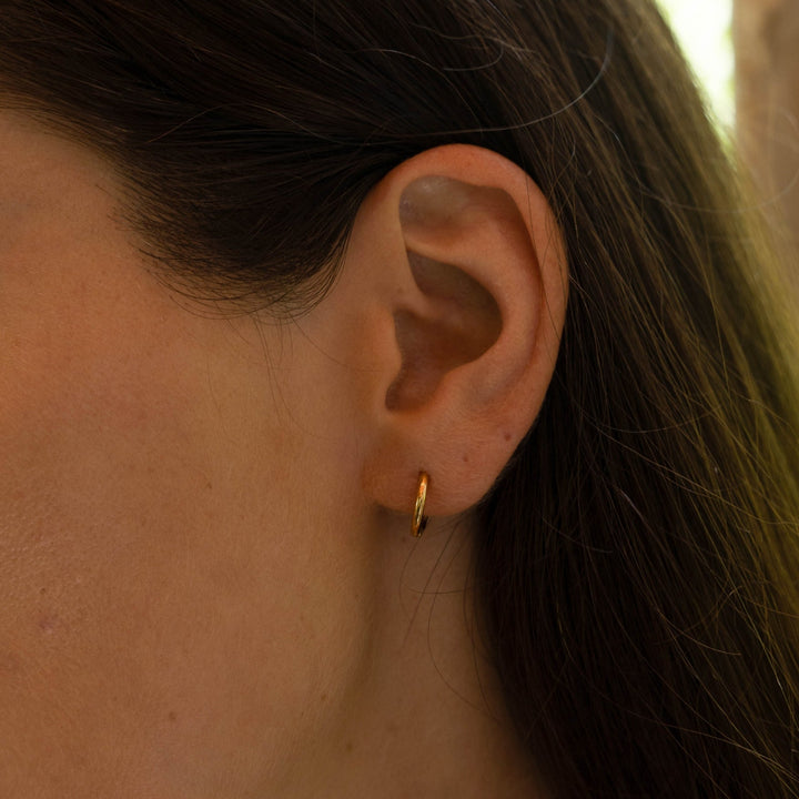 Diszkrét Mini Karika Fülbevalók - Lumi