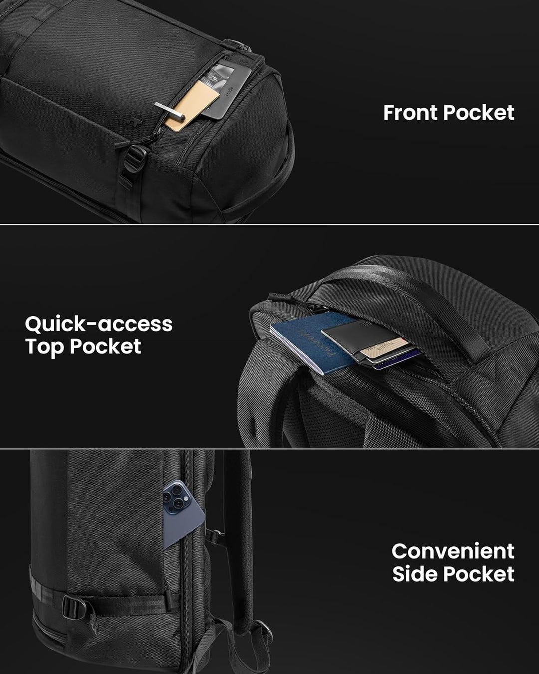 38L TSA-barát kézi poggyász utazótáska laptop rekeszel