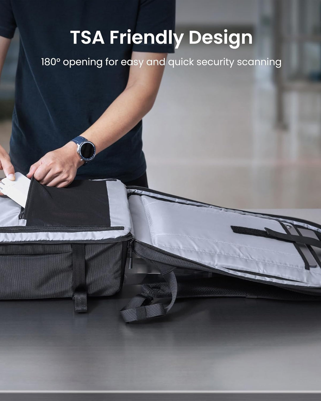 38L TSA-barát kézi poggyász utazótáska laptop rekeszel