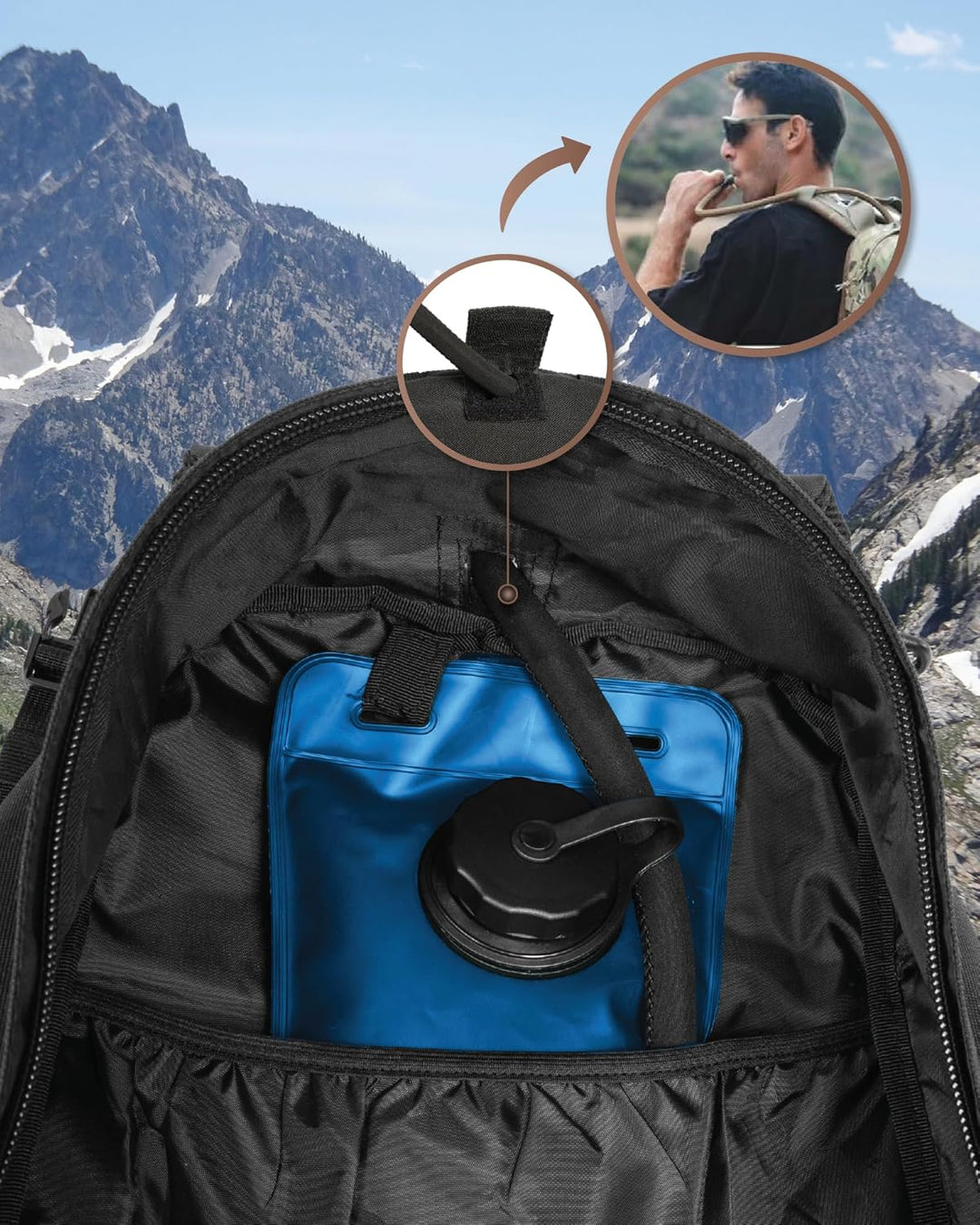 35L Kültéri Taktikai Hátizsák Molle Rendszerrel és Laptop Tárolóval