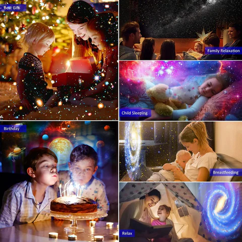 13-in-1 Galaxy Éjjeli lámpa & Projektor – Orion