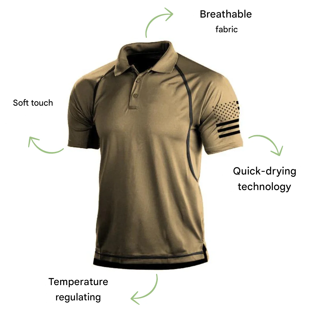 Gyorsan száradó outdoor póló férfiaknak – TrailCore Polo