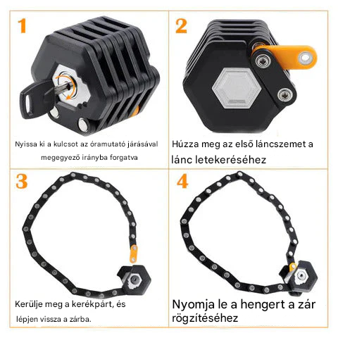 Ultra Erős Anti-lopási Kerékpárzár - SafeRide