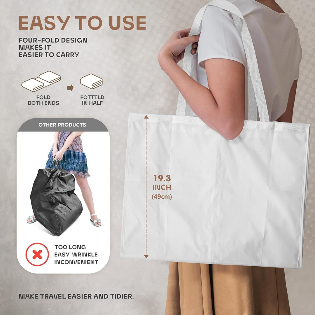 Nehéz kivitelű utazó ruhatartó táska átlátszó ablakkal és kiegészítő zsebekkel – 1+1 INGYEN